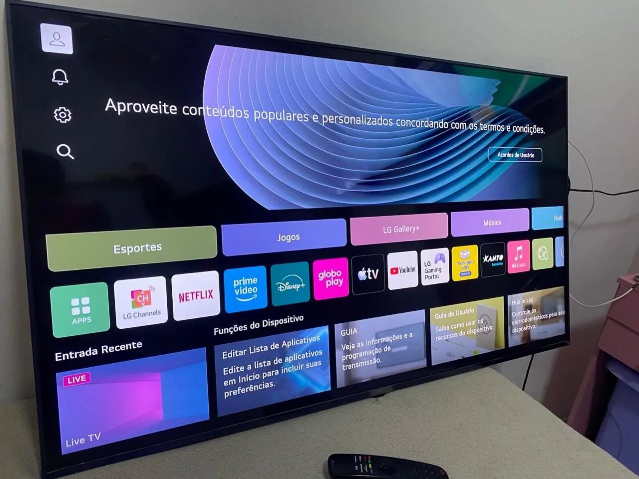 TELÃO SMART LG 4K COM JOGOS 43 POLEGADAS  - Foto 2