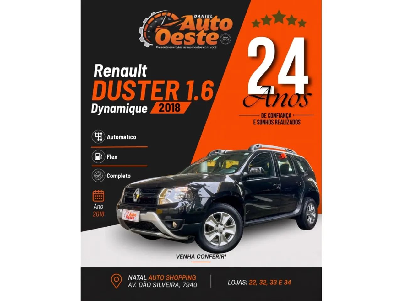 Renault Duster Dynamique 1.6 Flex 16V Aut. 2018