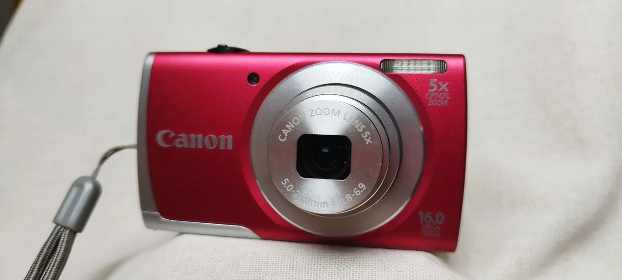 Canon PowerShot A2600 16MP Vermelha Câmera Digital - Câmeras e