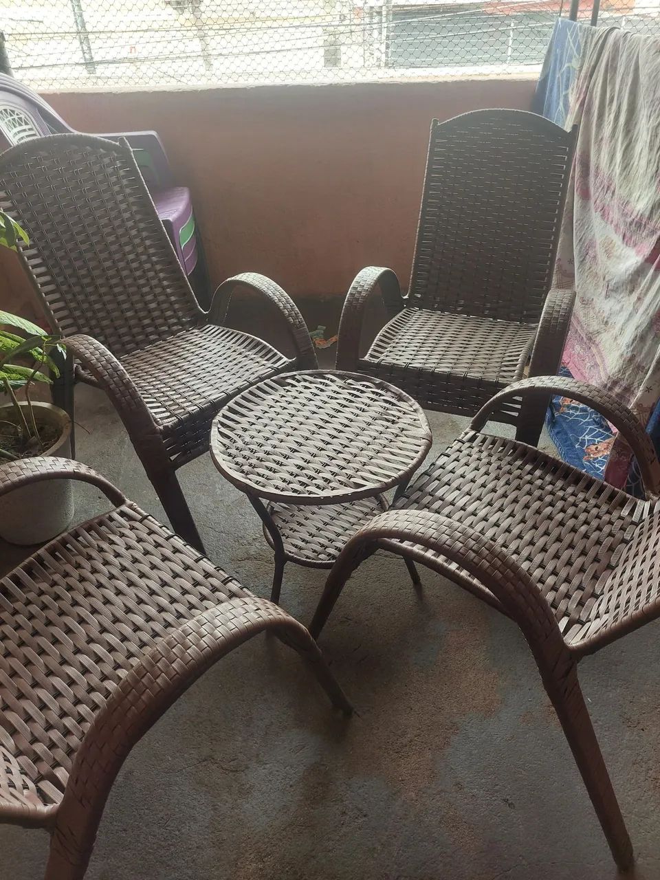 Conjunto de cadeira pra área 