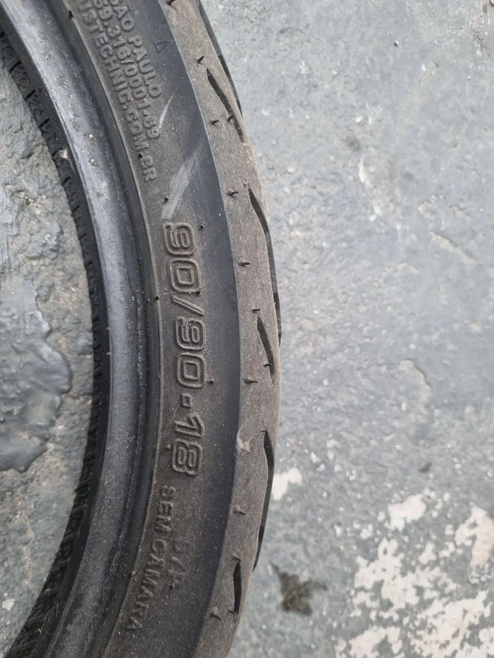 Pneu para moto 90/90/18 bom estado
