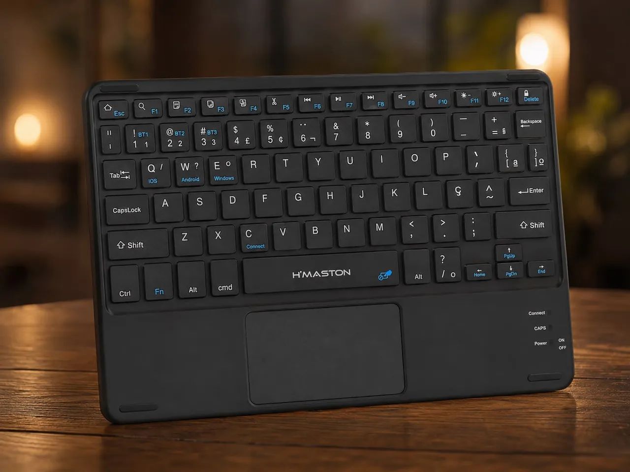 Teclado Bluetooth com Touchpad H?Maston JP105 - Foto 5