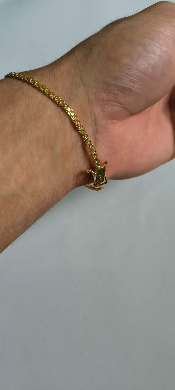 Pulseira banhado ouro 18K  - Foto 3