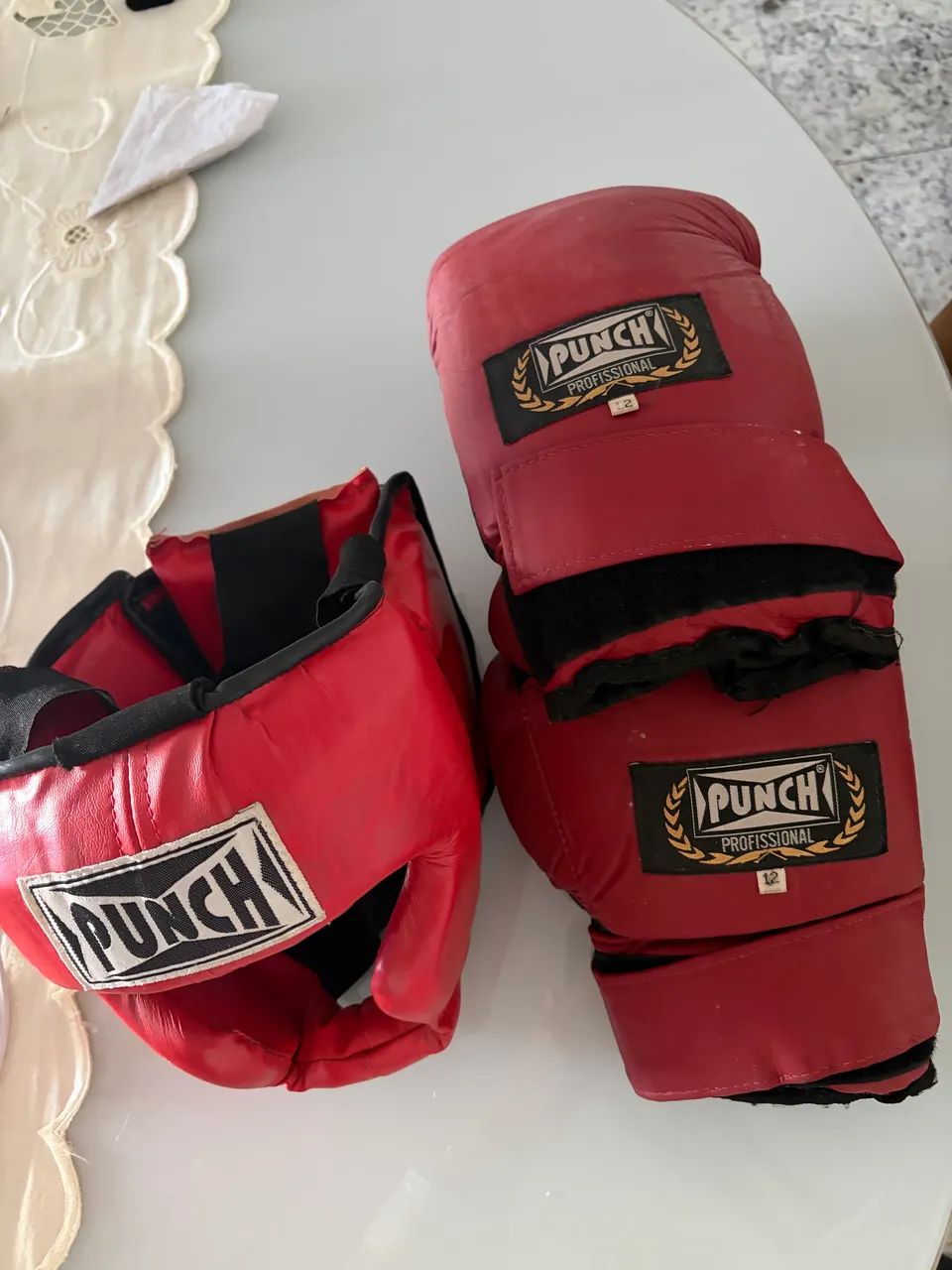 Luva de Box e protetor