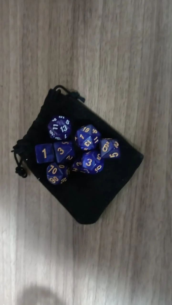 Dados RPG + 1 dado de 20 lados