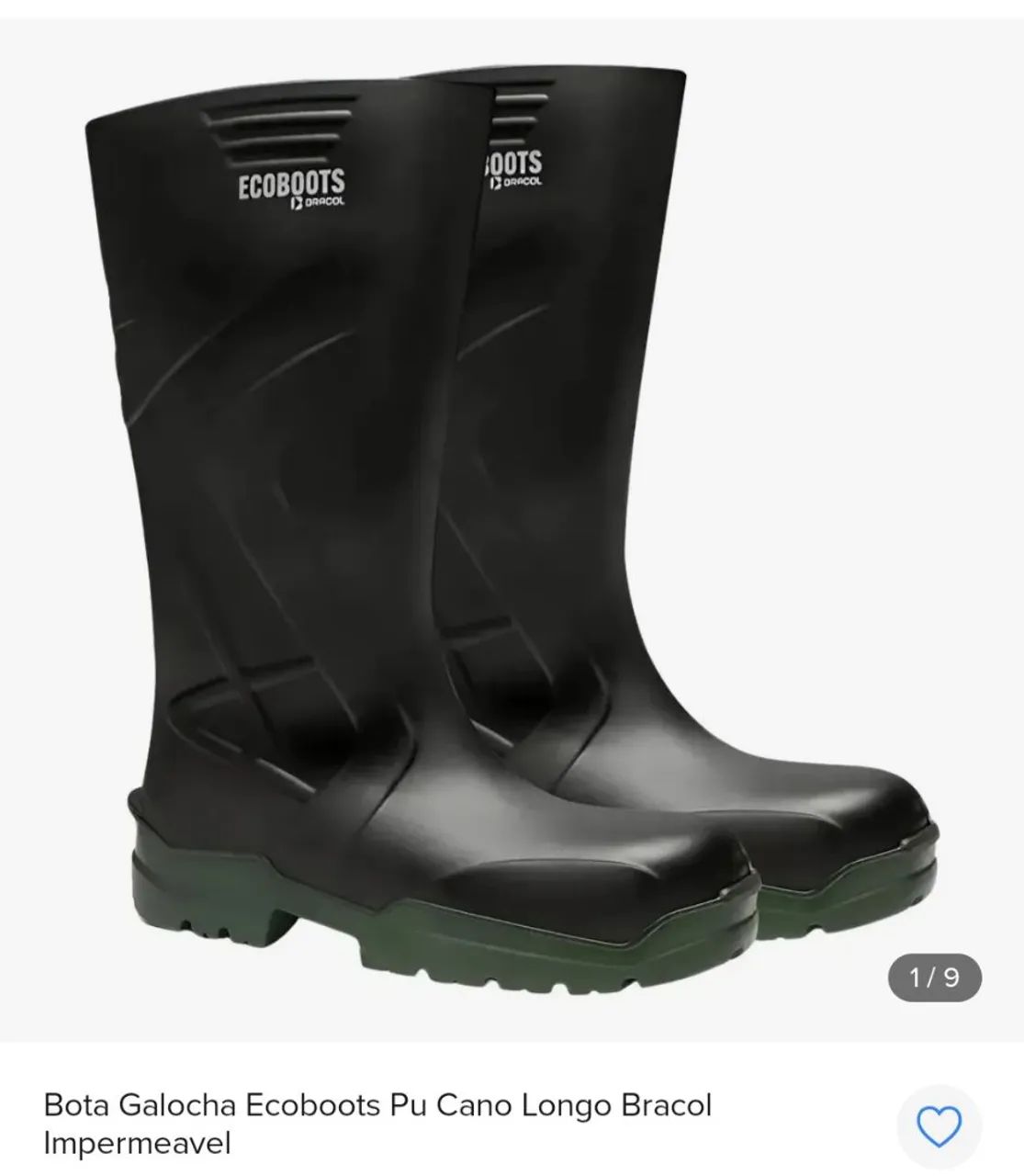 Bota ecoboots cano longo 