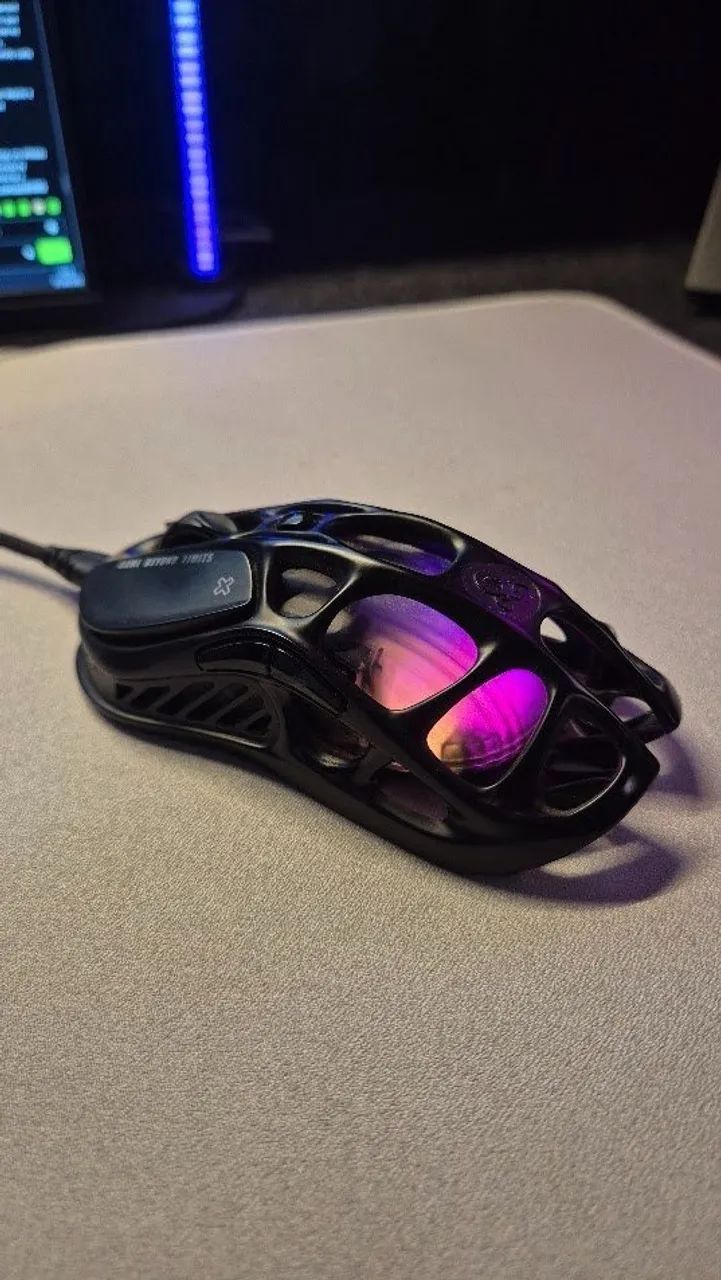 Mouse GAMER profissional sem fio - Gravastar Mercury M2 - preto
