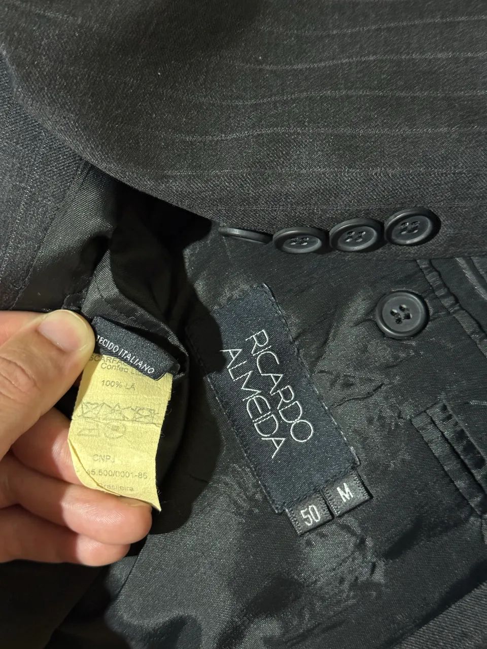 blazer ricardo almeida cinza chumbo m - Foto 5
