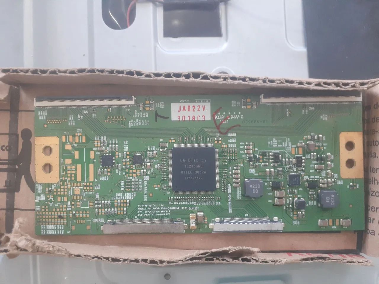 Placa t-con lg 60 polegadas 