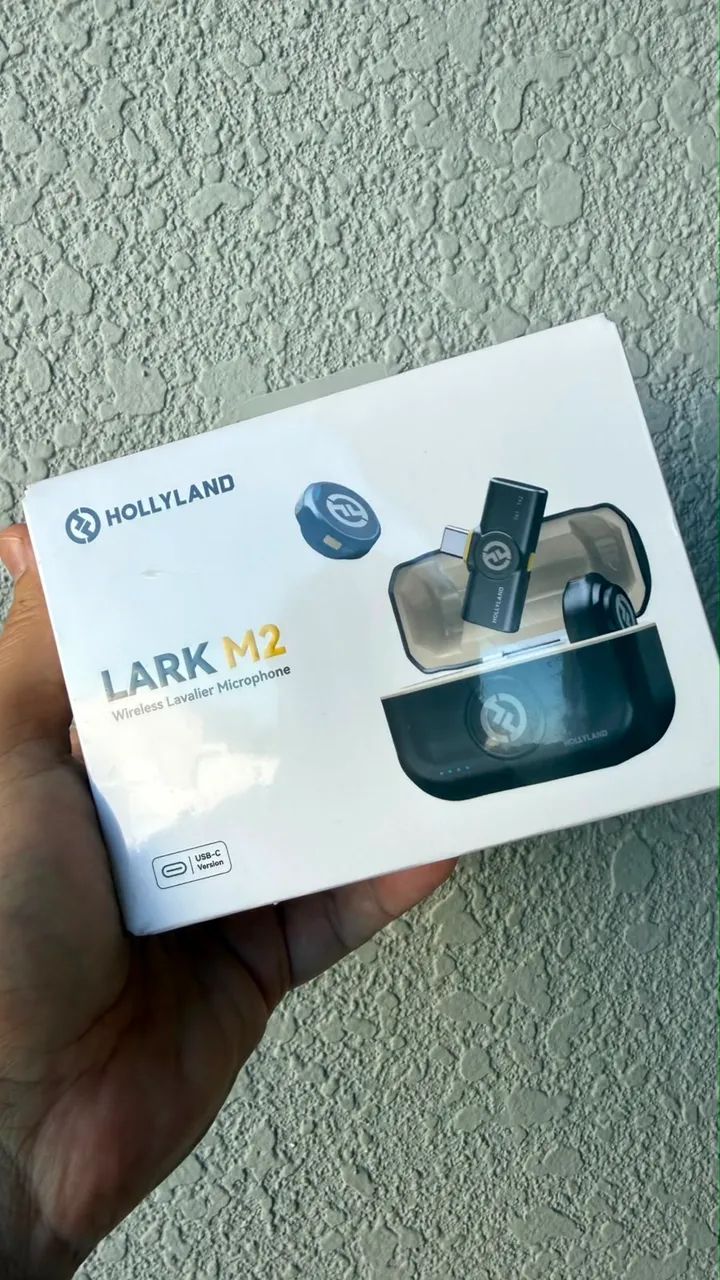 MICROFONE DE HOLLYLAND LARK M2 ORIGINAL LACRADO