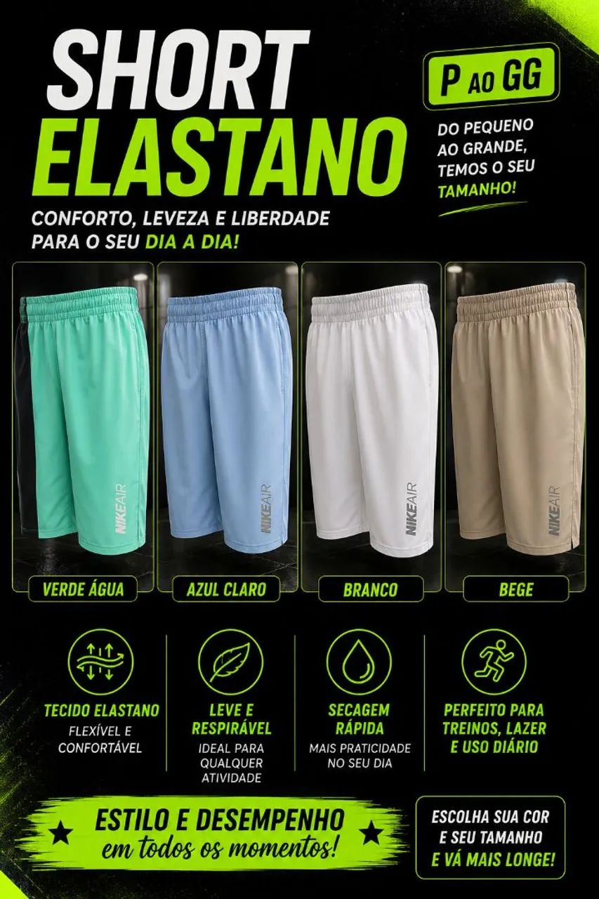 Short elastano nike