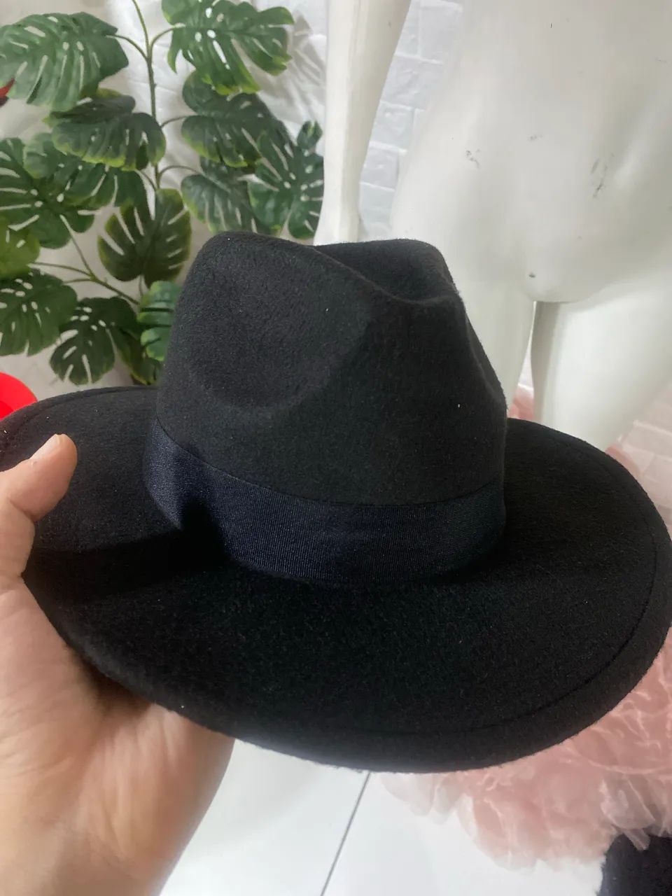 Chapéu fedora preto - Foto 3