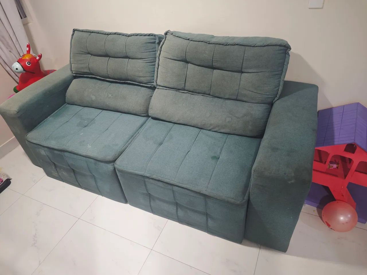 Vendo sofá 3 lugares retrátil  - Foto 5
