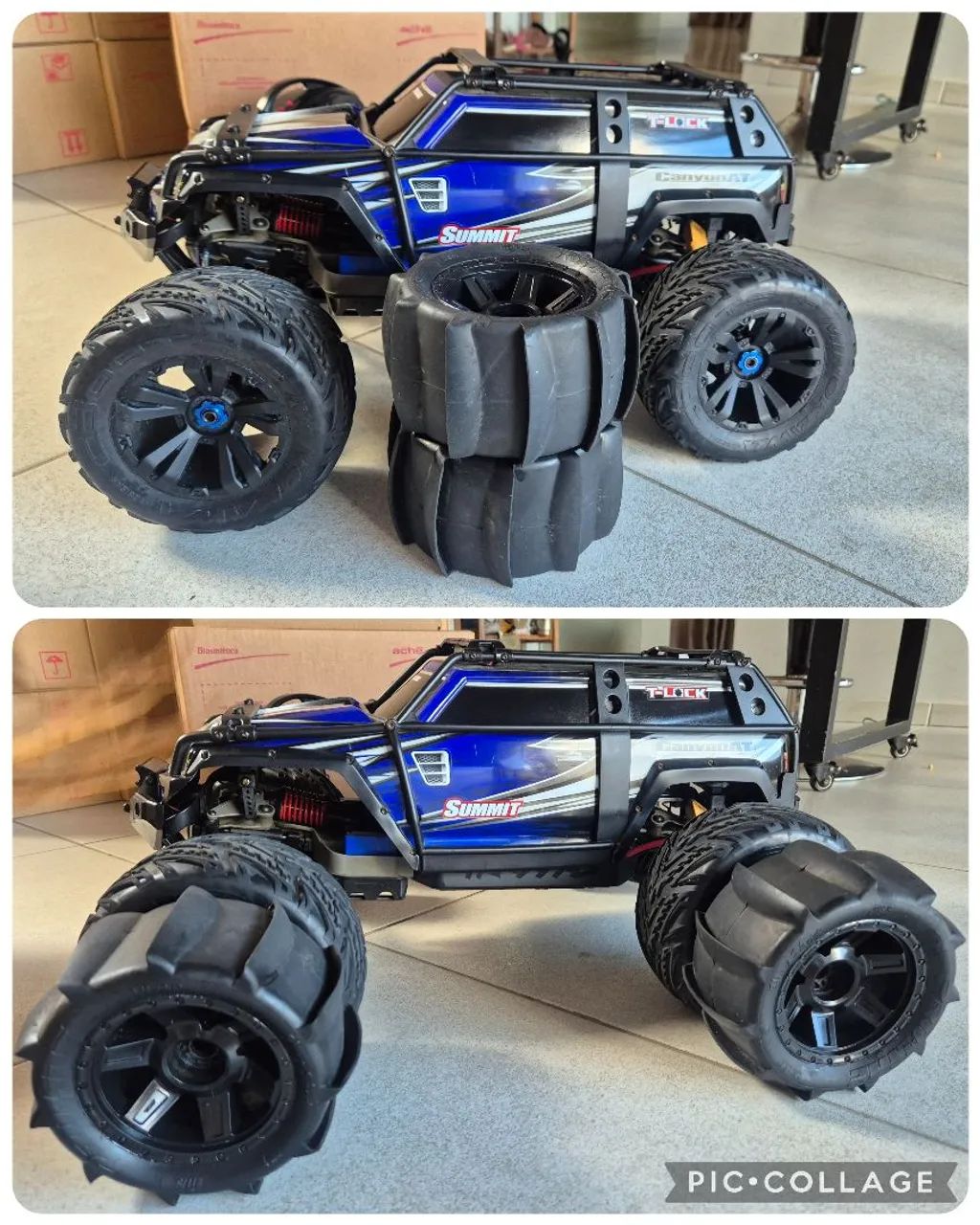 Automodelo TRAXXAS E-REVO 1/10 elétrico completo - Foto 3