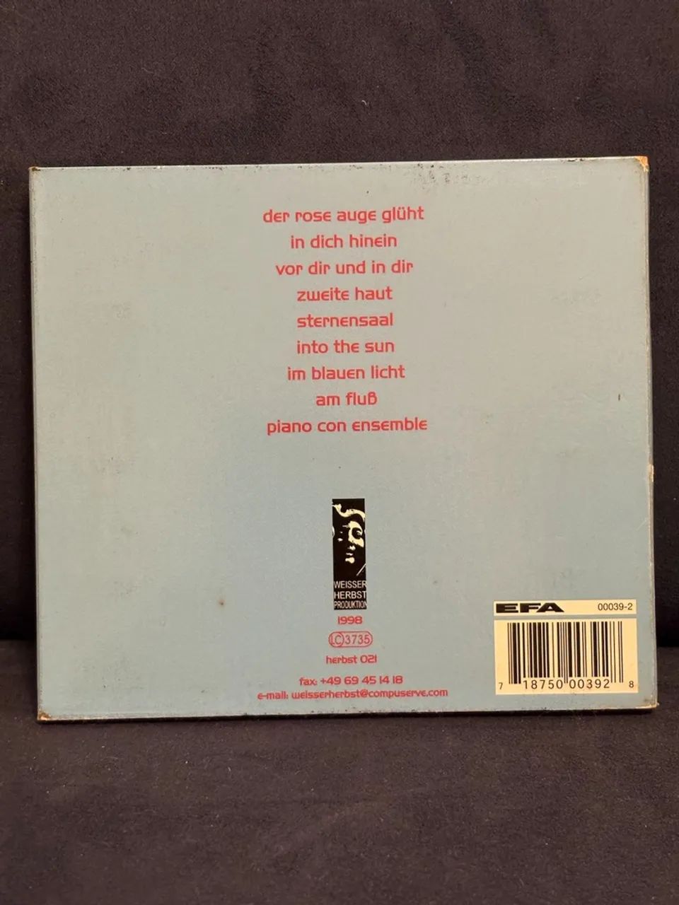 CD Endraum - Nachtstrahl (1998) - Foto 2