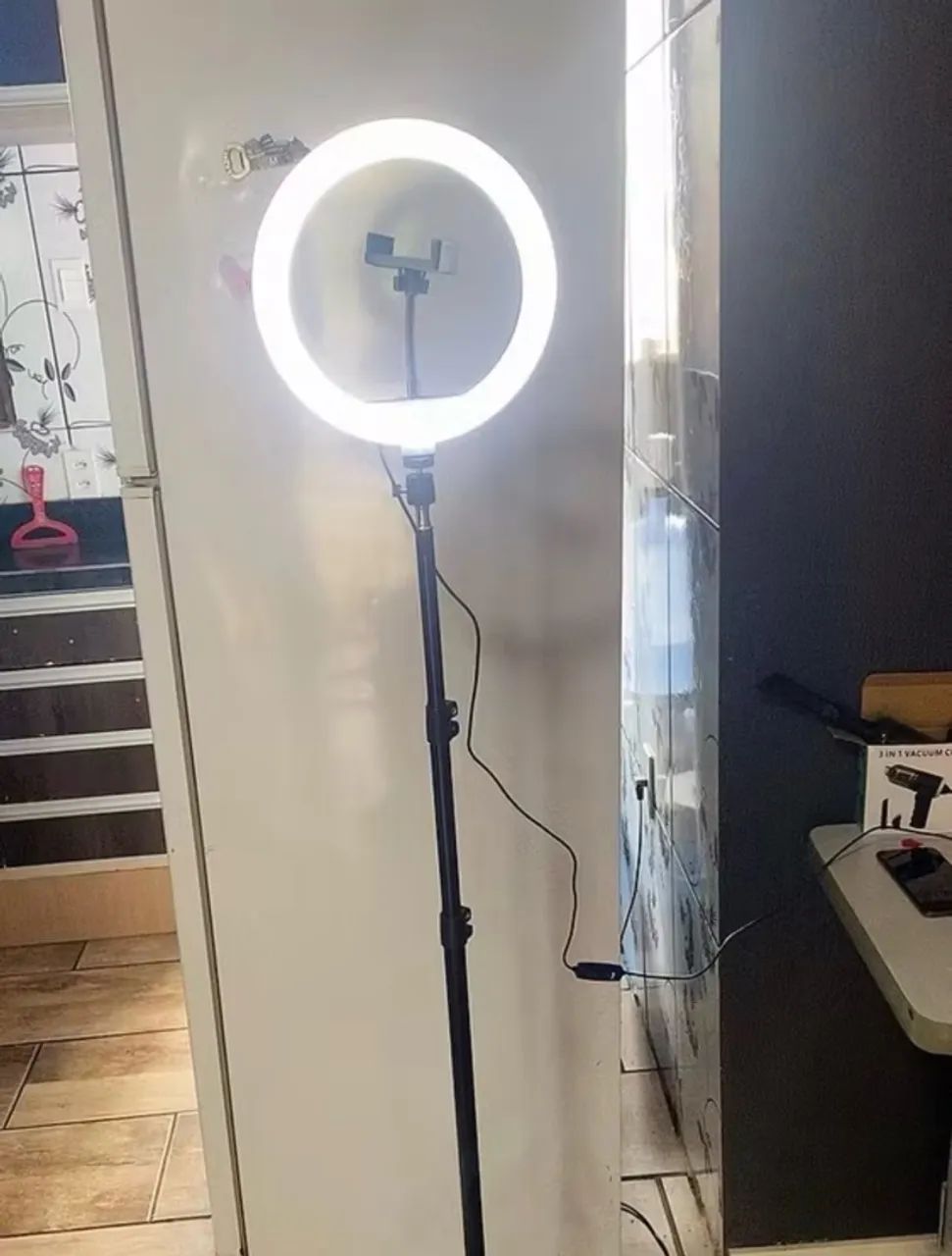 Kit Youtuber Ring Light 10 Polegadas Completo Iluminação Profissional Blogueiro - Foto 3