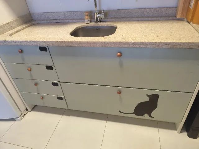 Armario de Cozinha com Tampo em Granito e Cuba - Foto 2