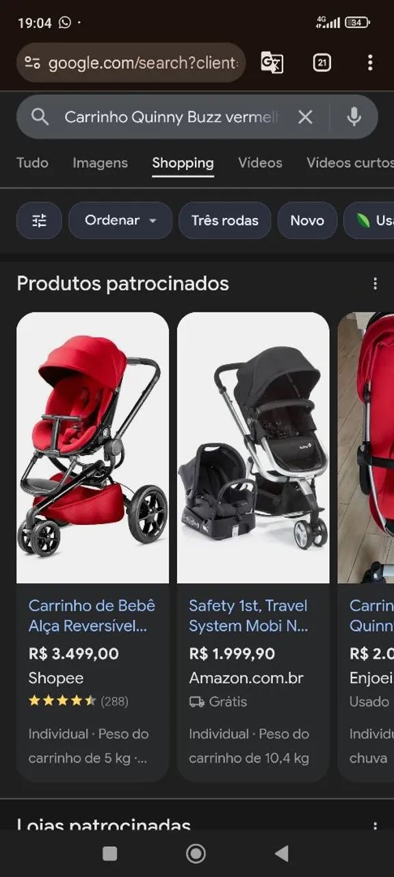 Carrinho de bebê 