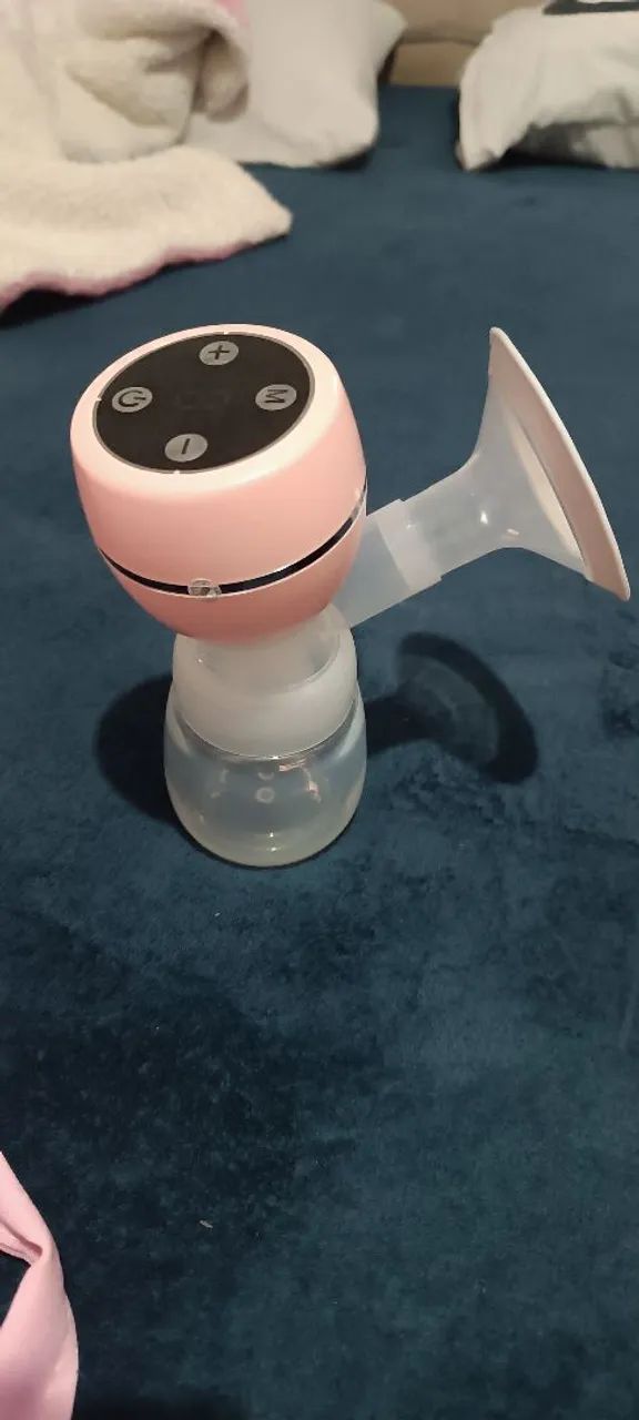 Kit completo, Almofada de amamentação, bomba de tirar leite elétrica e ninho - Foto 3
