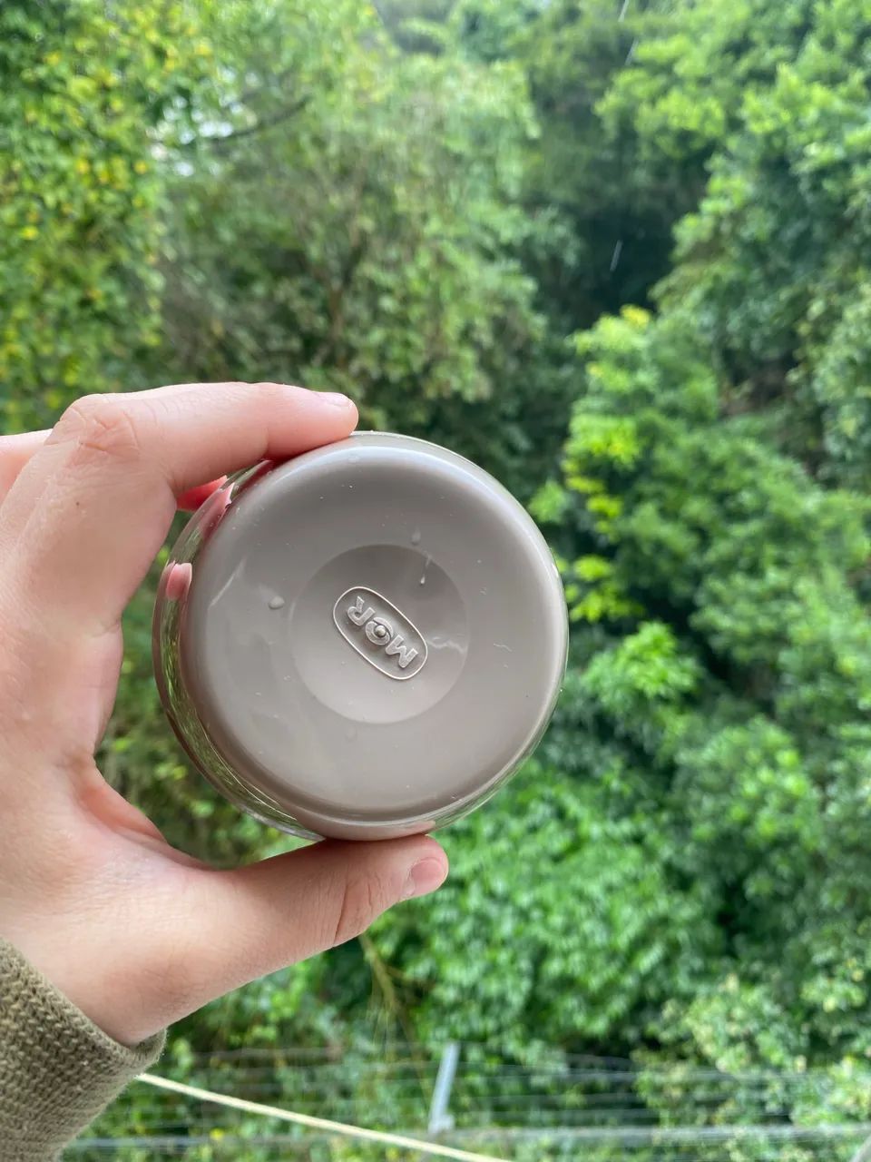 Garrafa Térmica 1L Mor Bege + Coador 103