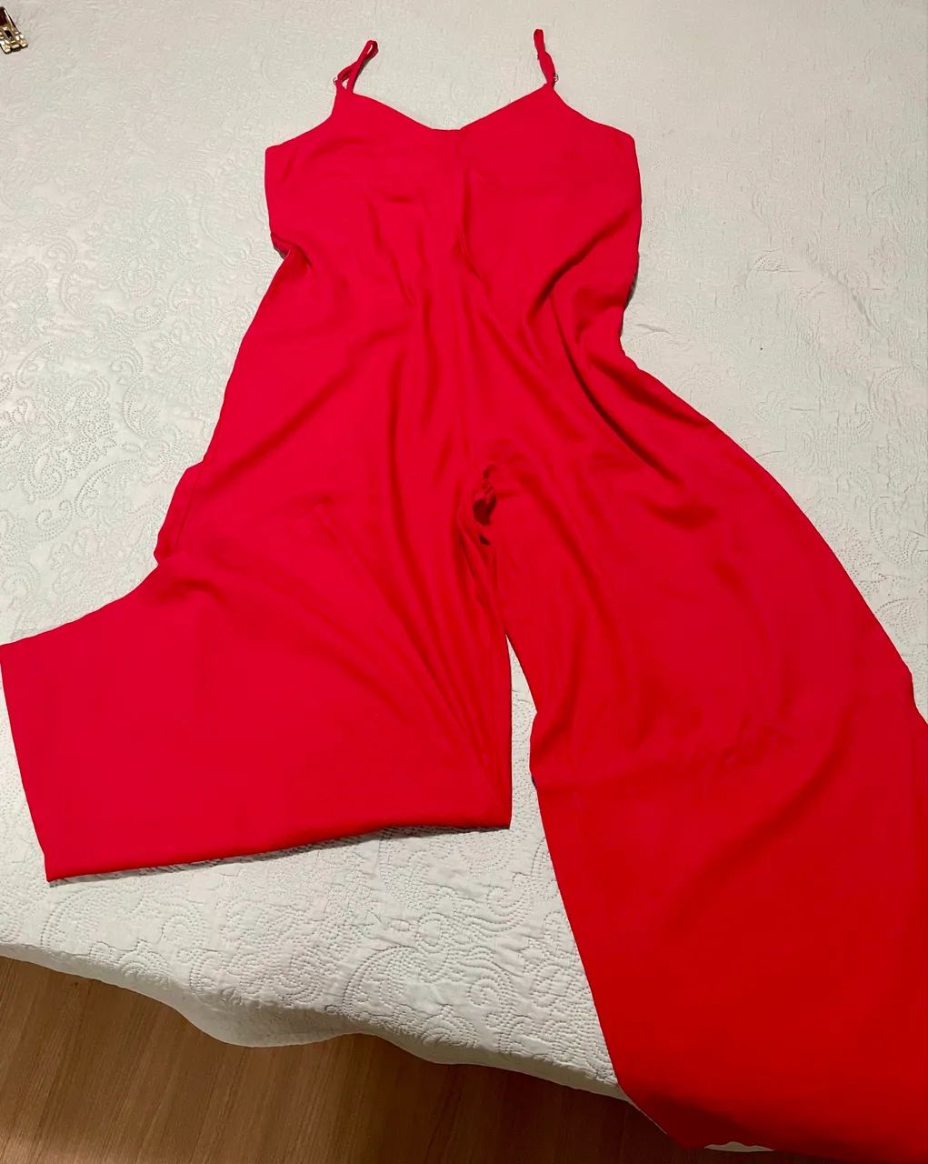 Vendo Macacão vermelho em linho  - Foto 3