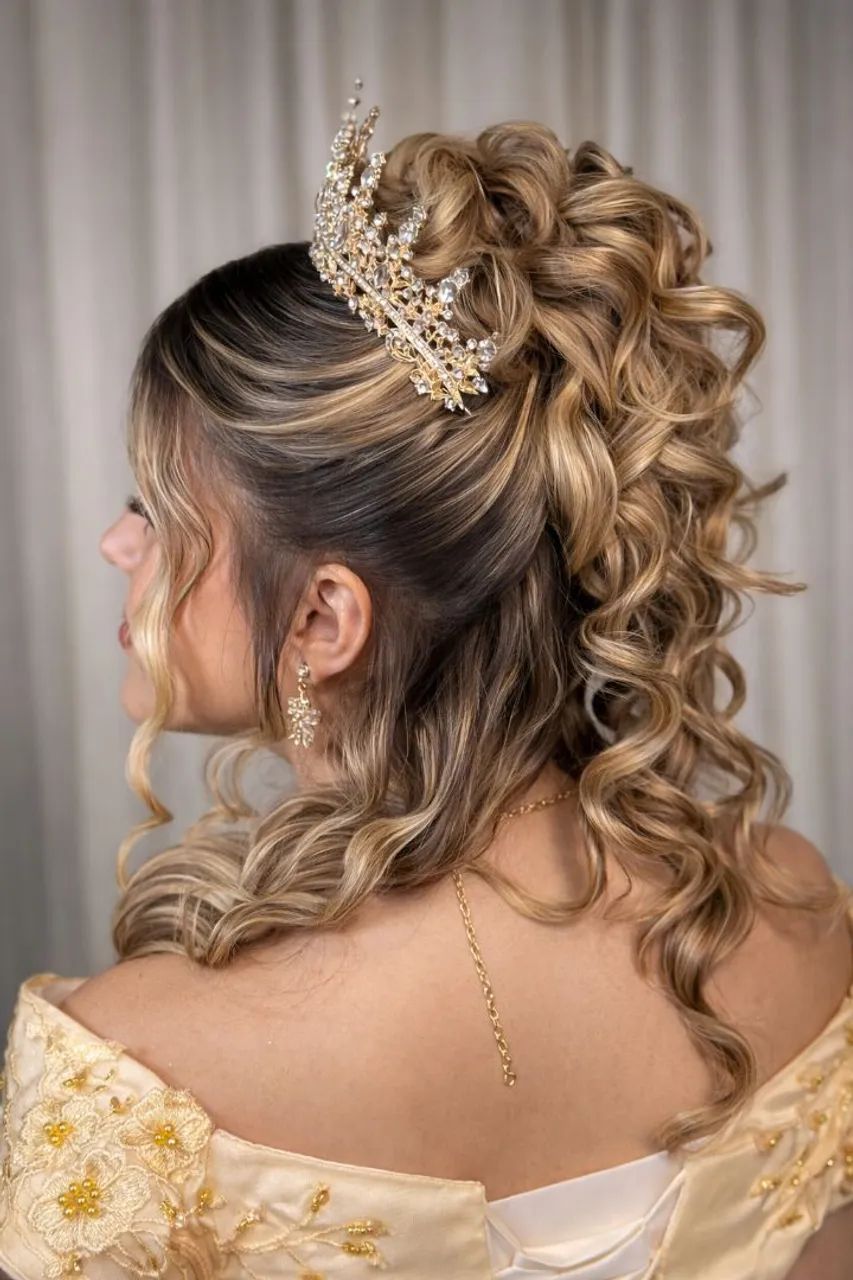 Coroa e jóias de festa Debutante e casamento 