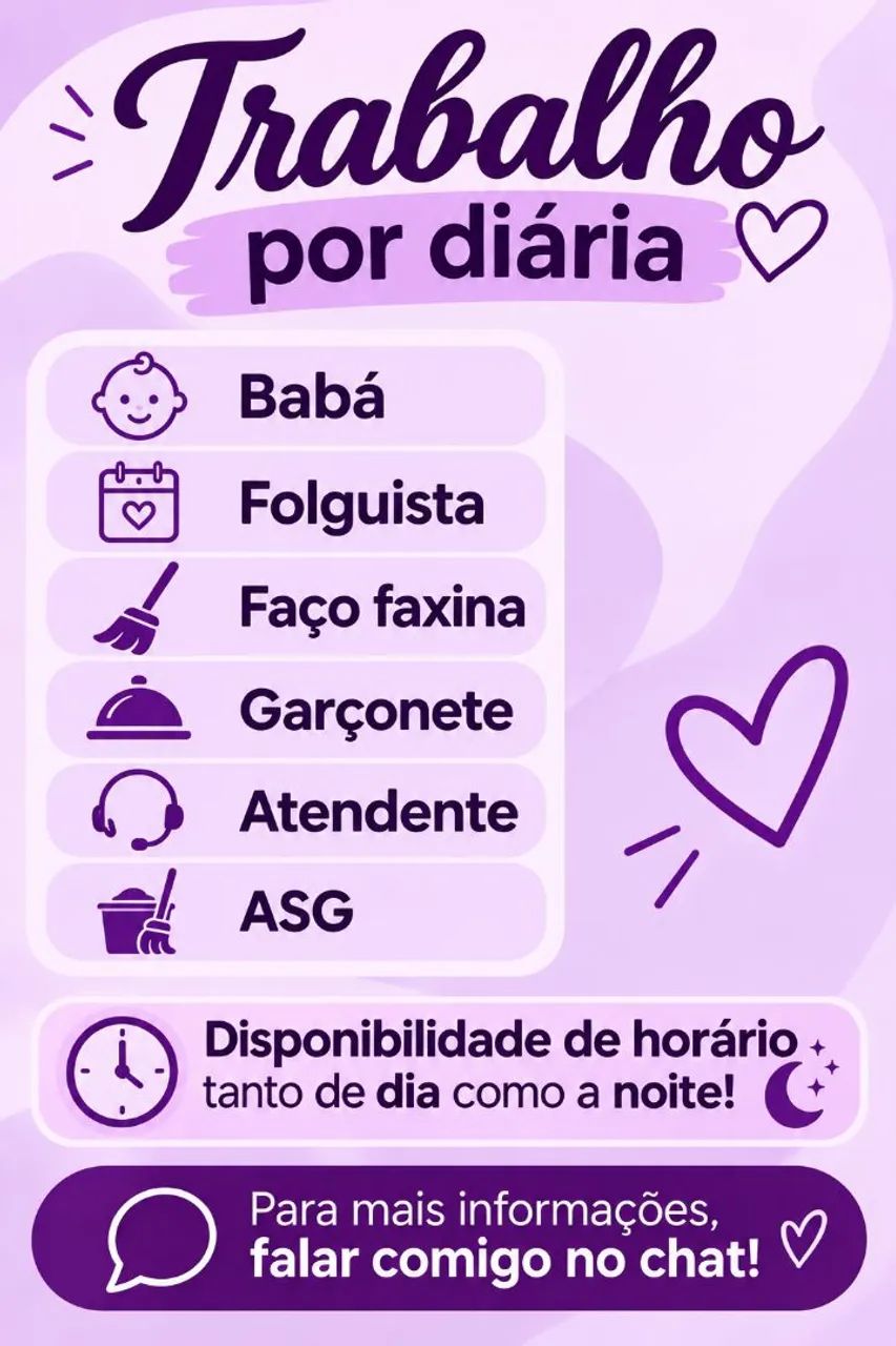 Disponível para diária!