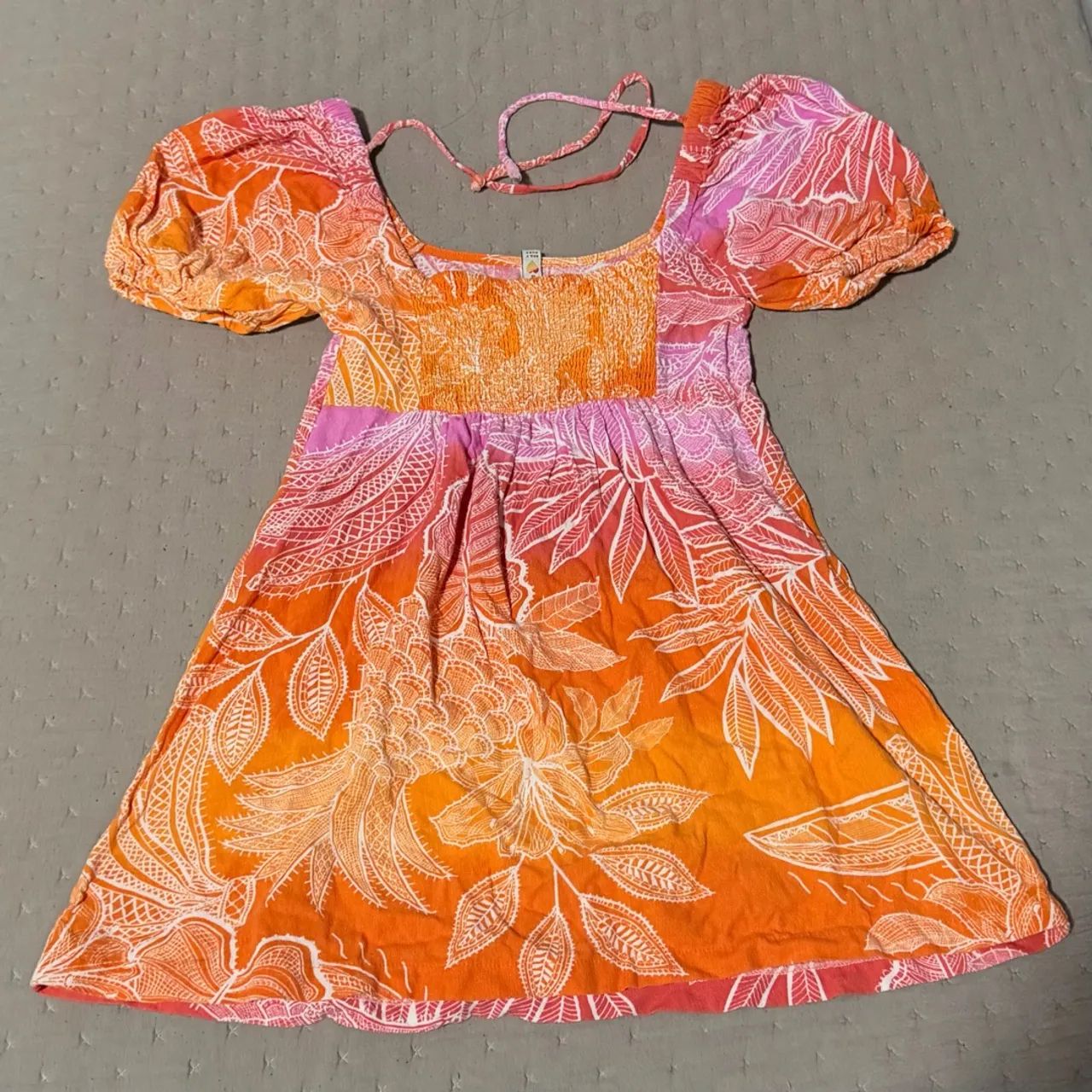 Vestido Curto Estampado Bluesteel Tam. P - Foto 2