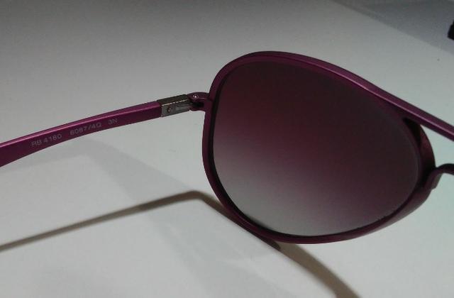 Óculos De Sol Importado Ray-Ban Aviator Liteforce RB4180 Roxo - Foto 2