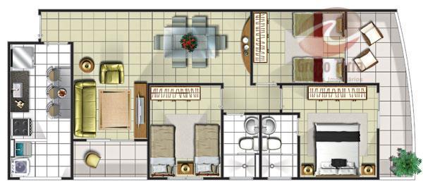 Apartamento com 3 dormitórios à venda, 77 m² por r$ 280.000 - jardim satélite - são josé d - Foto 13
