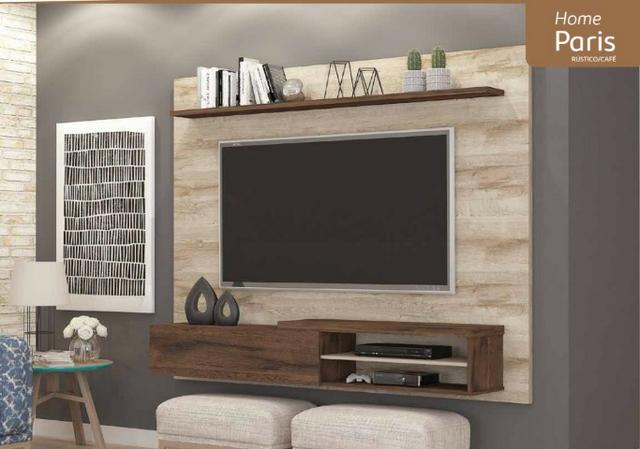Painel Home suspenso para TV 55'' - Paris *NOVO* ShopMix Móveis Modernidade