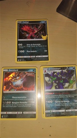 Lote Pokémon tipo Trevas ( Dark ) 50 cards - Comum, Foil, Reverse