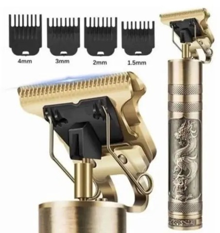 Barbeador USB T9 Aparador De Cabelo Profissional Dragon Retro Afiado Com Entrega Rápida! - Foto 3