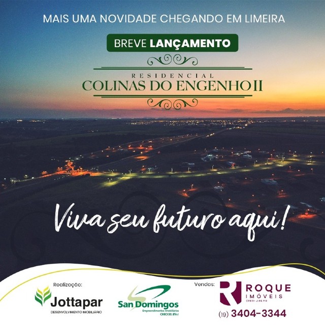 Terreno à venda, COLINAS DO ENGENHEIO II - Limeira/SP