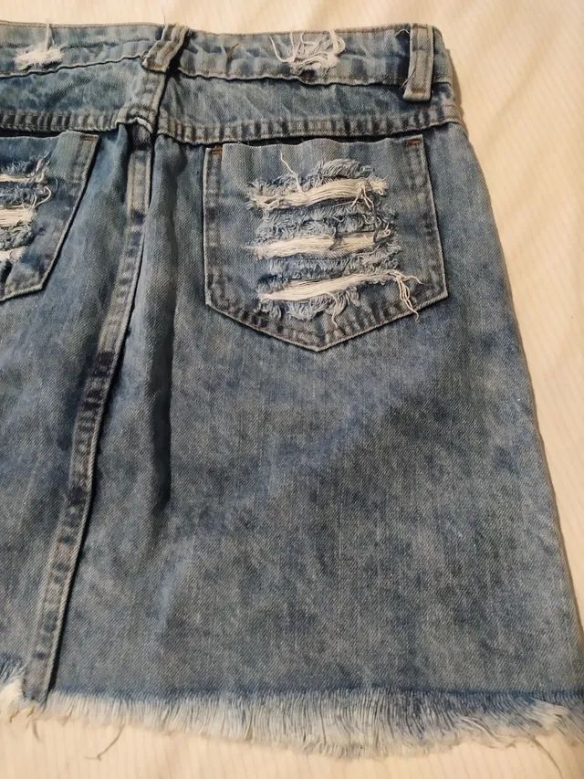 Saia jeans 36/38 - Foto 5