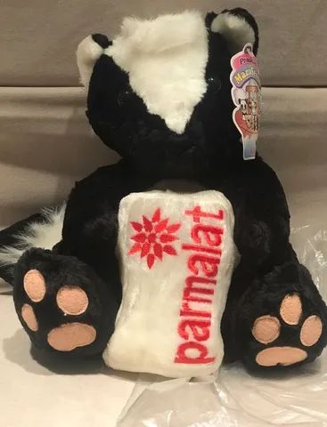 Pelúcia Gambá Coleção Mamiferos Parmalat NOVO