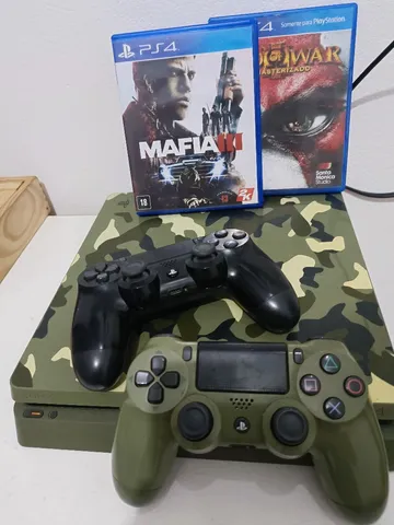 Console PS4 Slim 1TB Edição Limitada Call of Duty WWII Seminovo