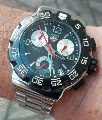 Rel gio original Tag Heuer F rmula 1 swiss made. Acess rios