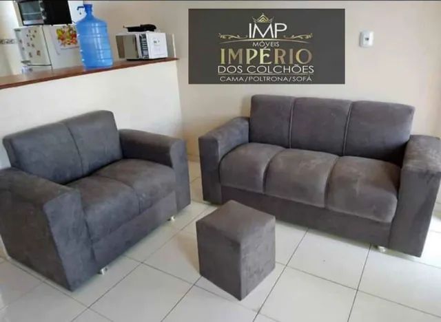 Jogo de sofá completo mais puff de brinde entrega grátis  - Foto 5