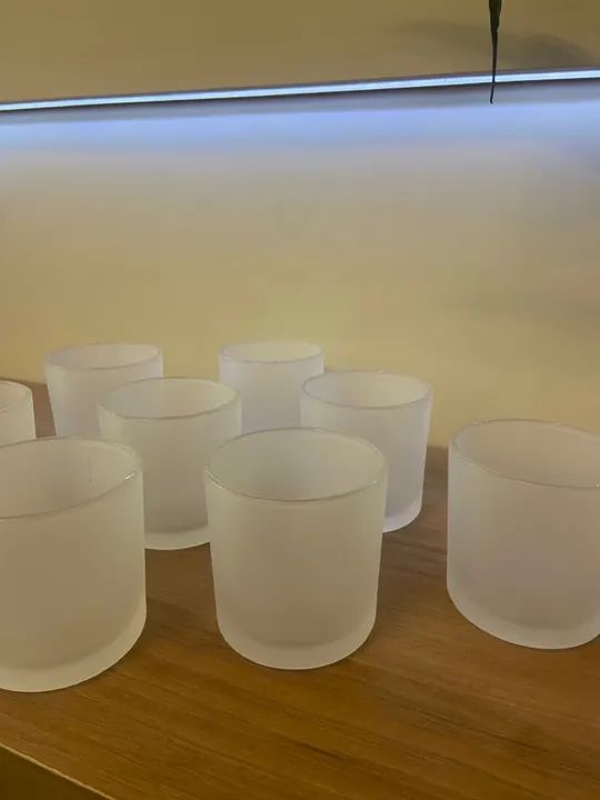 9 Copos de Vidro Fosco - Foto 5