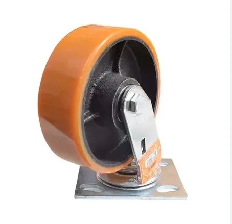 RODIZIO GIRATÓRIO PU LARANJA (DIVERSAS MEDIDAS) - Foto 2