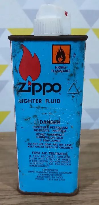 Lata vazia zippo lighter fluid  - Foto 3
