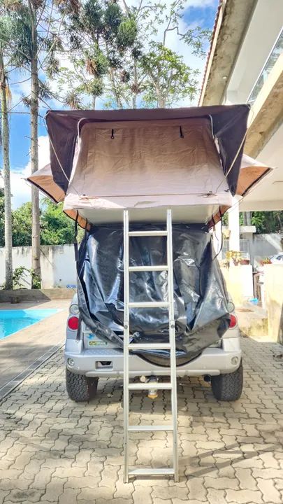 Barraca de Teto para Camping Carro Blue Camping Adventure - Foto 5