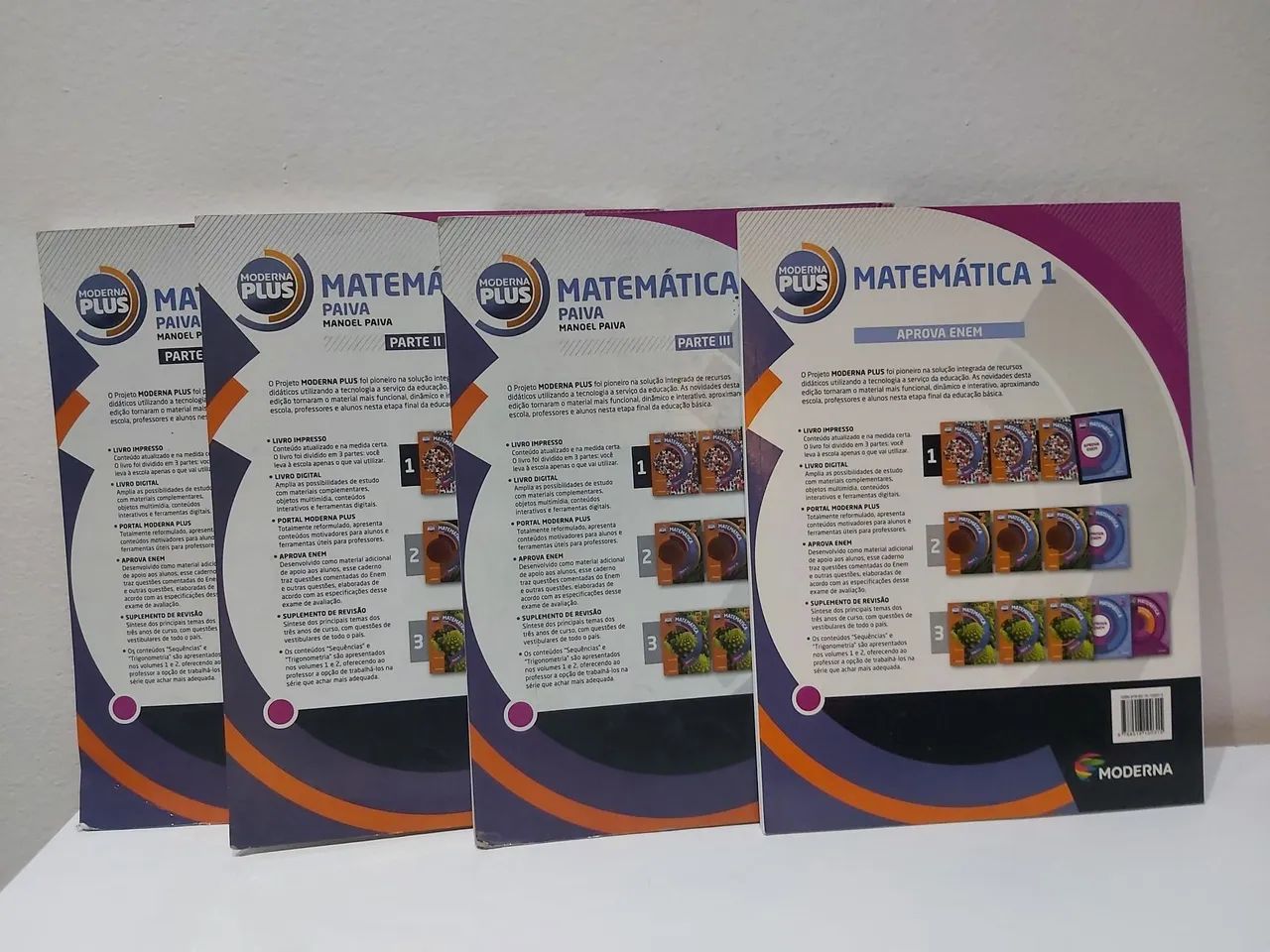 Livros Didáticos Matemática 1ª Série - Moderna Plus - Completo! - Foto 3