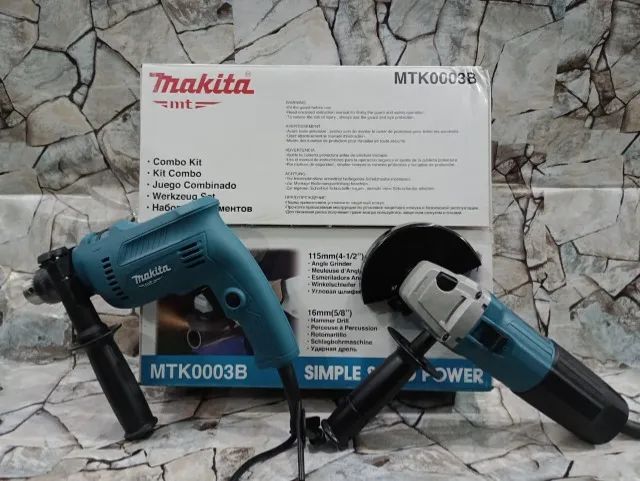 Furadeira de Impacto M0801B 500w + Esmerilhadeira Angular M0901B 600w - Foto 4