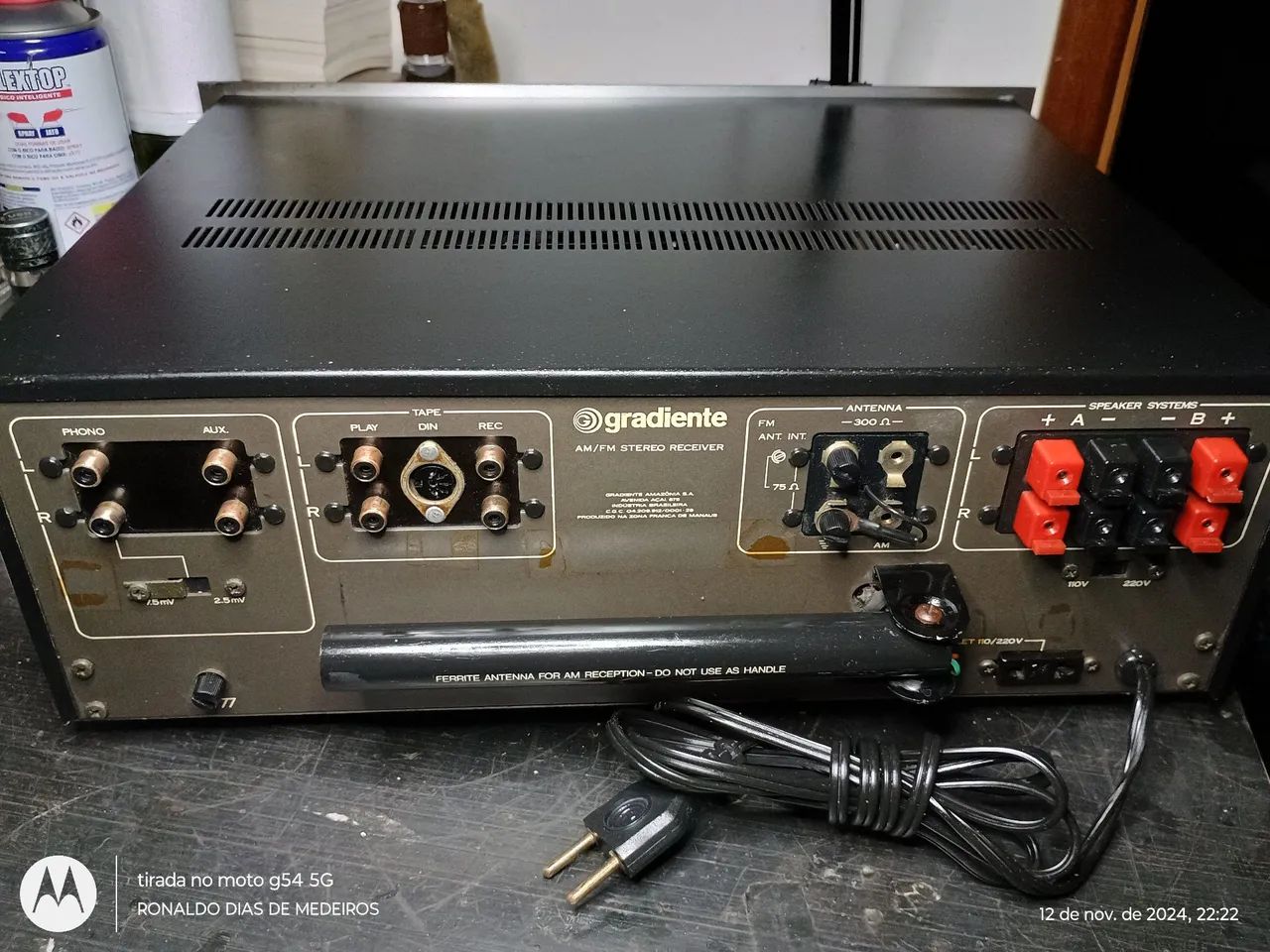 RECEIVER s125 gradiente ( AM FM mudo )  - Foto 5