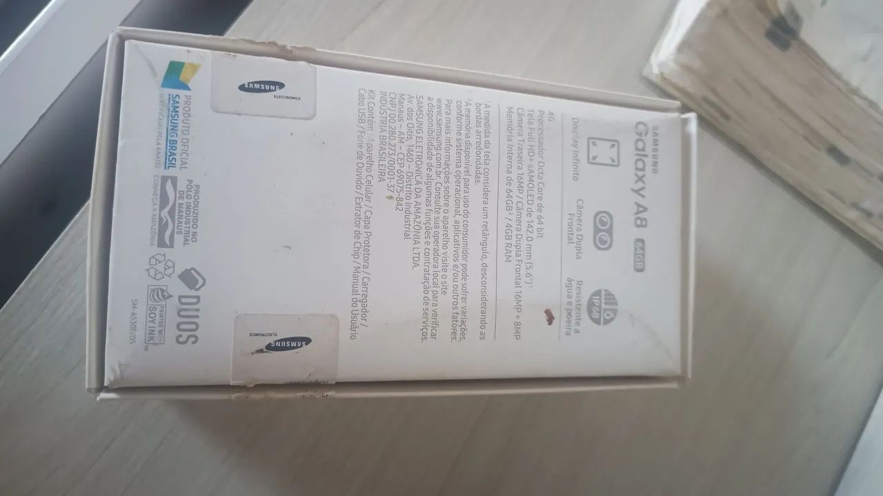 Caixa do Celular Samsung A 8 - Foto 2