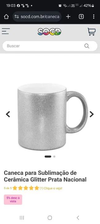 Caneca para Sublimação -Unidade - Foto 3