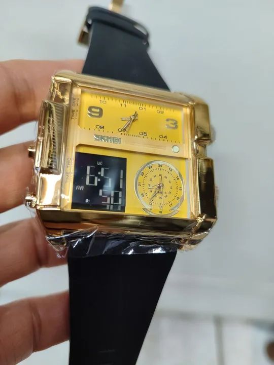 Relógio masculino pulseira de couro  - Foto 2