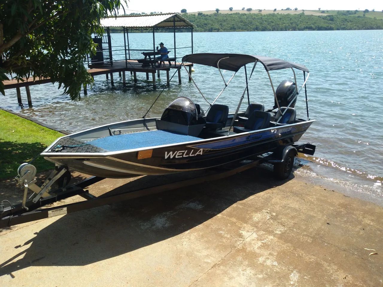 Barco fluvimar  bastante 5.5 com motor  mercury  60hp  4 tempo. - Foto 2